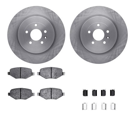 DYNAMIC FRICTION CO 6512-99687, Rotors with 5000 Advanced Brake Pads includes Hardware 6512-99687